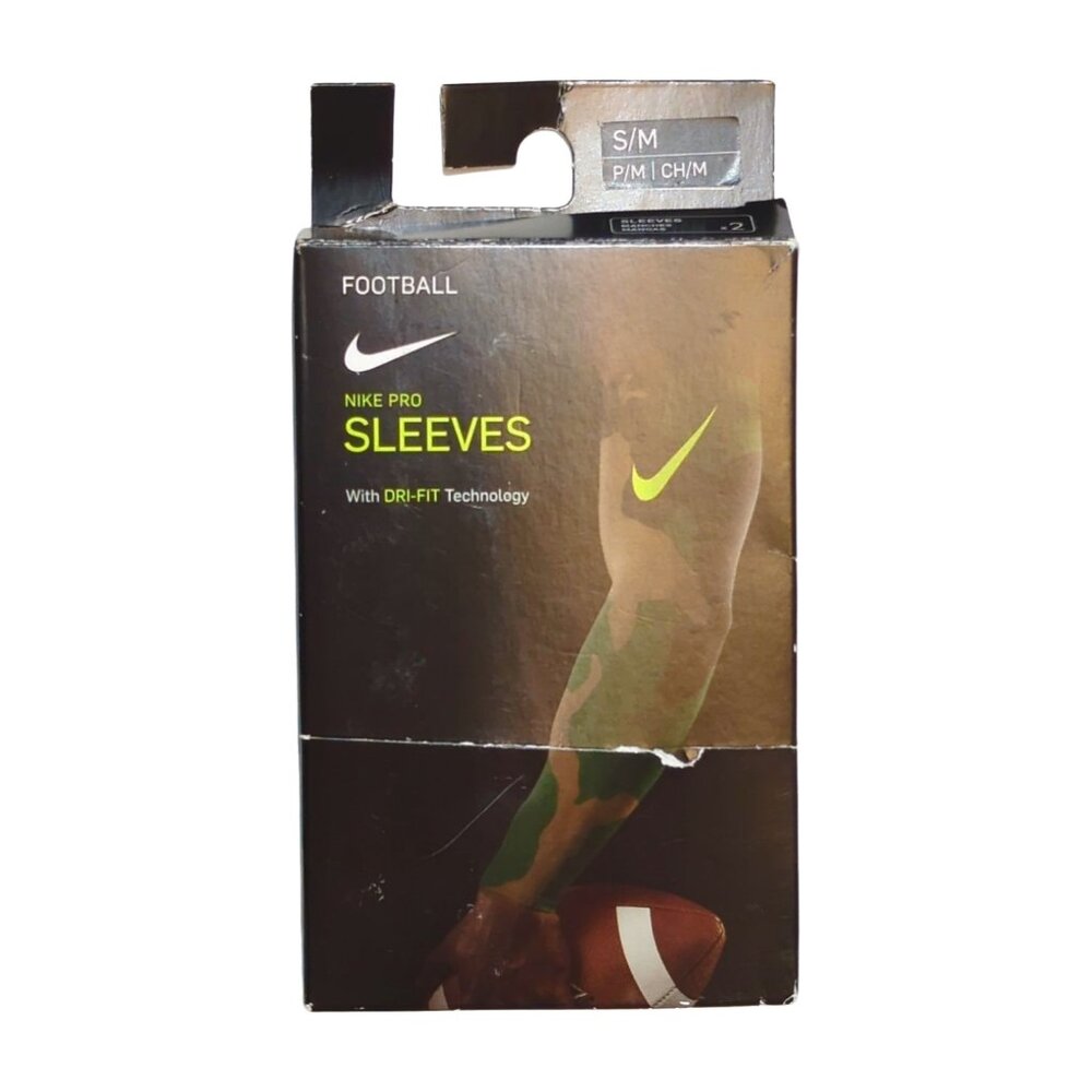 2 Nike Pro Camo Arm Sleeves Dri Fit Small/Medium NWT Sweat Wicking